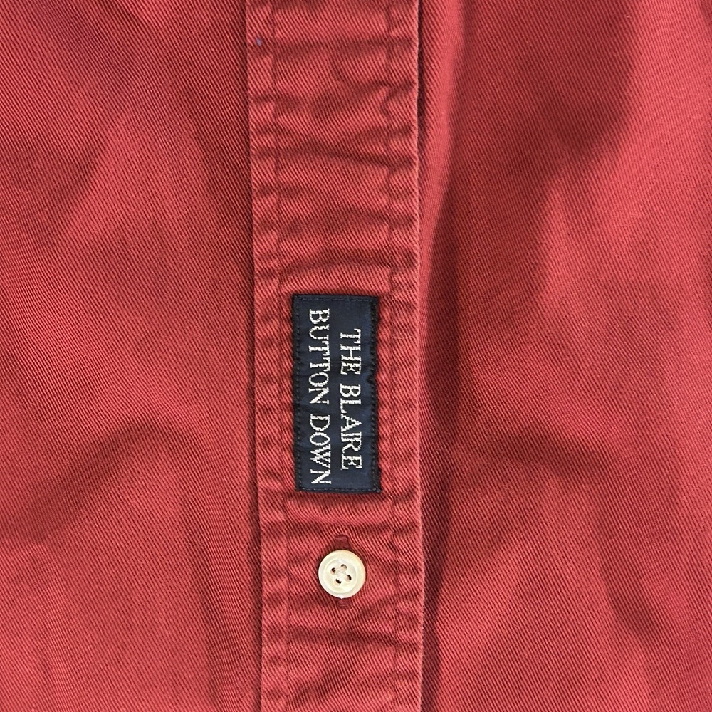 Ralph Lauren Men's XL Blaire Button Down Long Sleeve Red 100% Cotton - Picture 4 of 7